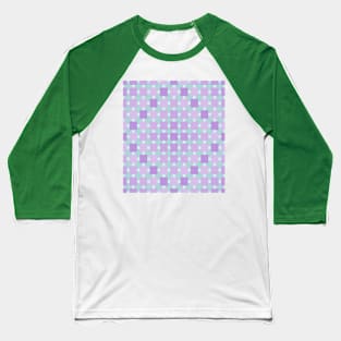 Mosaics in green and purple lines Baseball T-Shirt